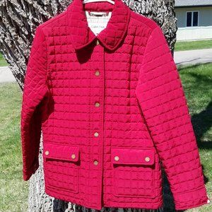 Calvin Klein Red Quilted Coat
